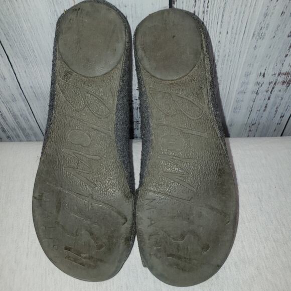 GUC, Girls Blowfish Gray Tweed style flats w/ metal toned button accents, Sz 13. - Picture 7 of 11